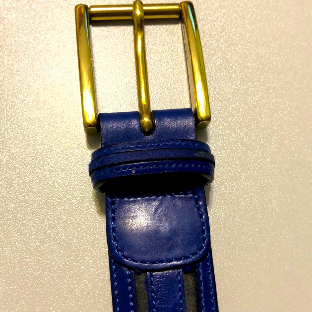 CALE’ Mens Dress Belt- Spain-Blue